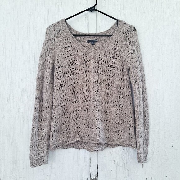 American Eagle‎ V-Neck Wool Blend Sweater Small - Picture 1 of 4